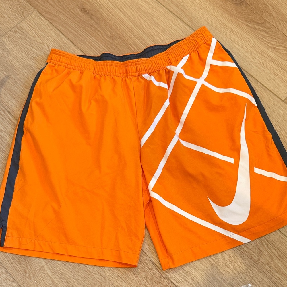 Nike Men's Bright Orange Athletic Shorts - Picture 1 of 3